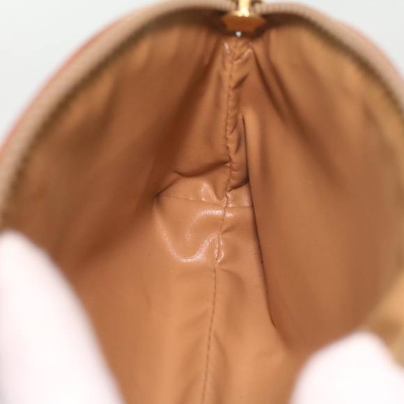 CELINE Macadam Canvas Pouch PVC Leather Brown Auth bs4236K - Picture 16 of 16